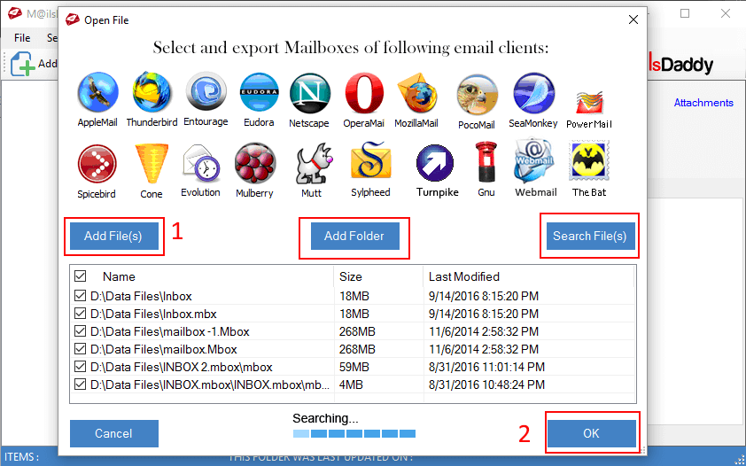 screenshot of MBOX to PST Converter